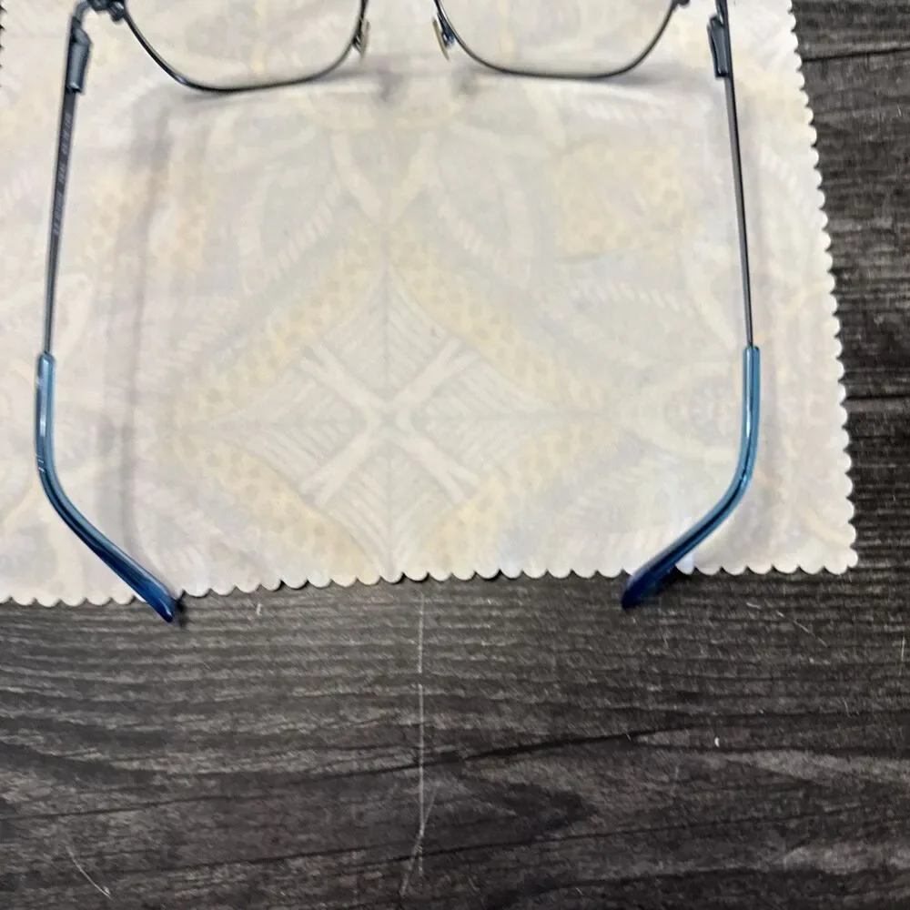 Eyeglass Frame Women's Teal Metal Full Rim 52-16-135